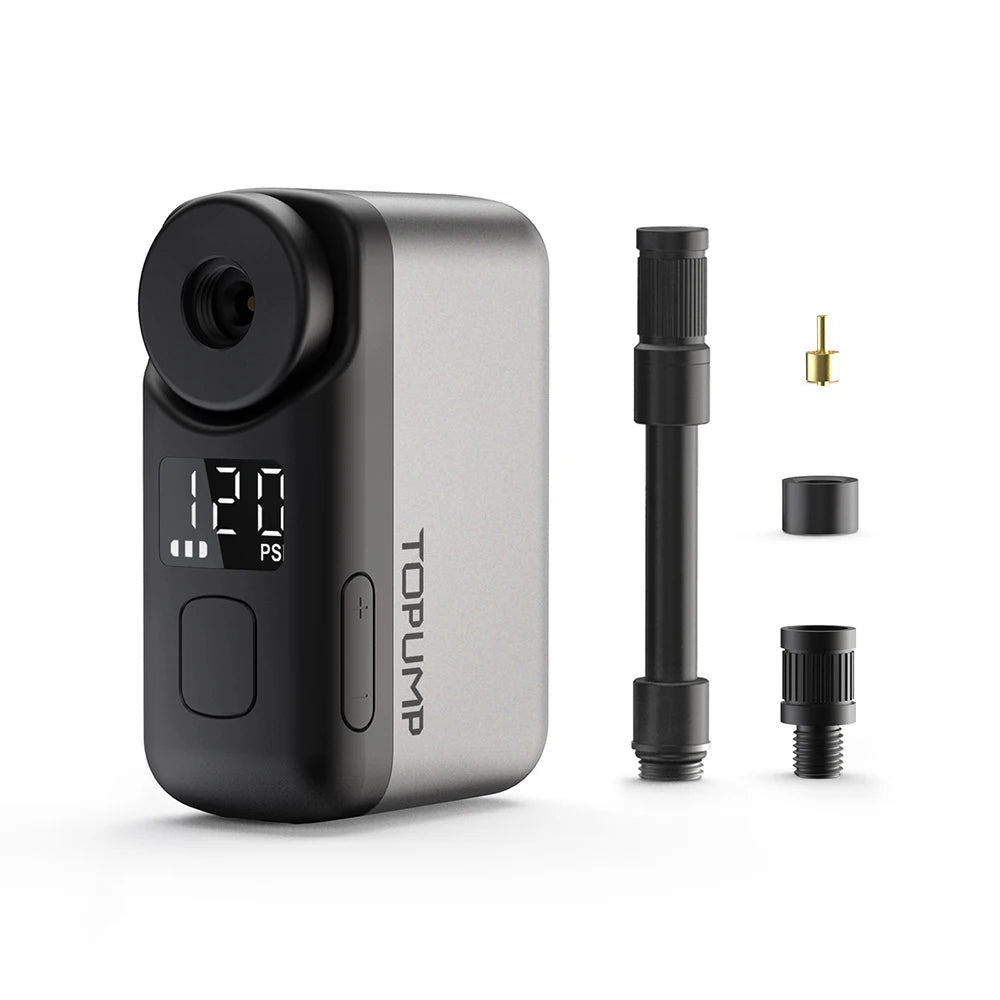 TOPUMP TB2 Pro Mini Air Pump | Portable Tire Inflator for Cars, Bikes & Motorcycles